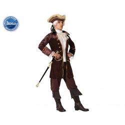 DISFRAZ PIRATA MARRÓN HOMBRE ADULTO