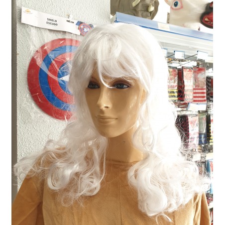 Peluca Blanca Ondulada...