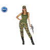DISFRAZ MILITAR MUJER ADULTO CAMUFLAJE VERDE