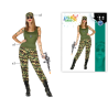 DISFRAZ MILITAR MUJER ADULTO CAMUFLAJE VERDE