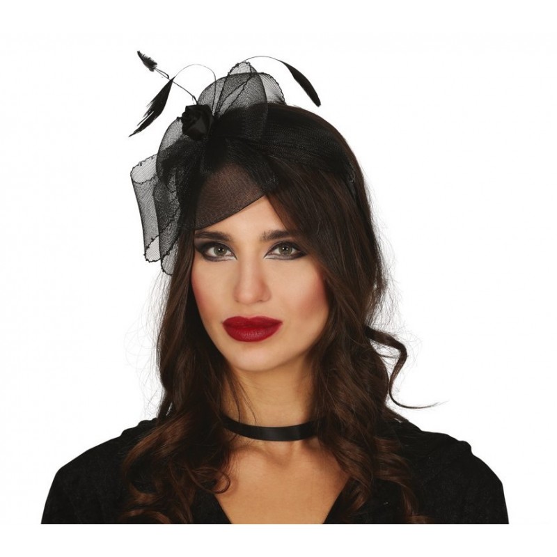 Diadema de Flor Negra