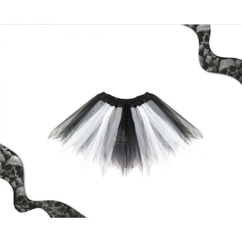 Tutu Bicolor Negro Blanco