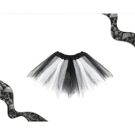Tutu Bicolor Negro Blanco