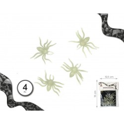 Arañas Fosforescentes 4 piezas