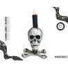 Candelabro Calavera 18 x15 cm.
