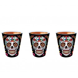 Vaso Chupito Catrina 3uds 5x6cm