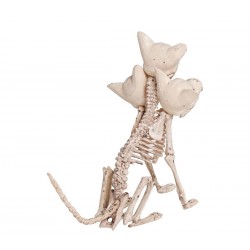 Esqueleto Perro 3 Cabezas 34cm.