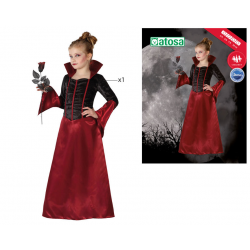 DISFRAZ VAMPIRESA NIÑA INFANTIL DRÁCULA ELEGANTE