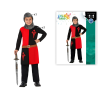 DISFRAZ CABALLERO CRUZADAS NIÑO INFANTIL NEGRO ROJO