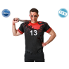 DISFRAZ CAMISETA JUGADOR RUGBY SANGRIENTO HOMBRE ADULTO