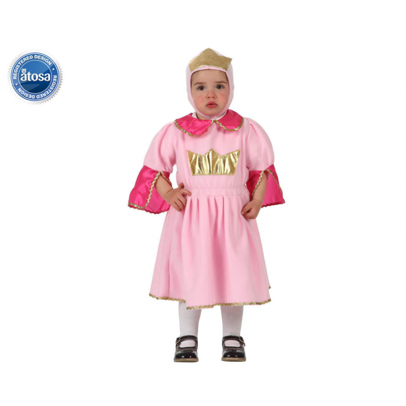DISFRAZ PRINCESA ROSA CLARO NIÑA BEBÉ