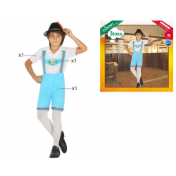 DISFRAZ ALEMAN NIÑO INFANTIL CELESTE