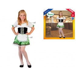 DISFRAZ ALEMAN NIÑA INFANTIL VERDE
