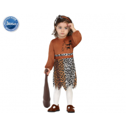 DISFRAZ CAVERNICOLA NIÑA BEBÉ MARRÓN