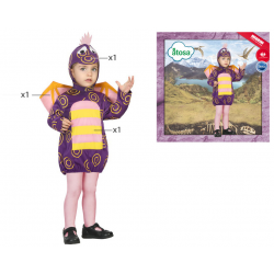 DISFRAZ DRAGON MORADO NIÑA BEBÉ