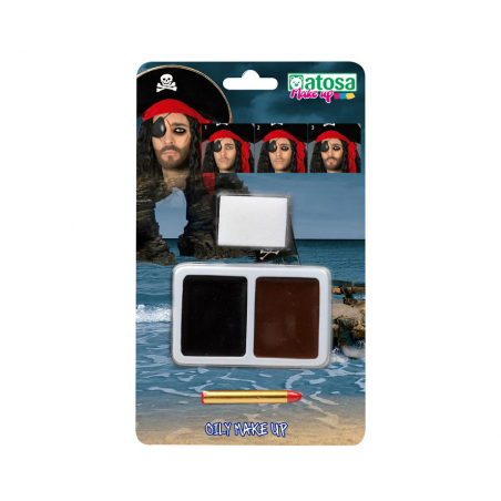 KIT MAQUILLAJE CAPITÁN PIRATA CARNAVAL
