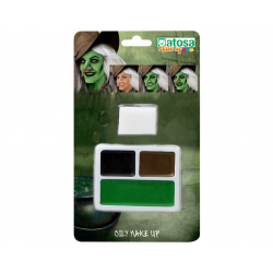 MAQUILLAJE HALLOWEEN BRUJA TRES COLORES