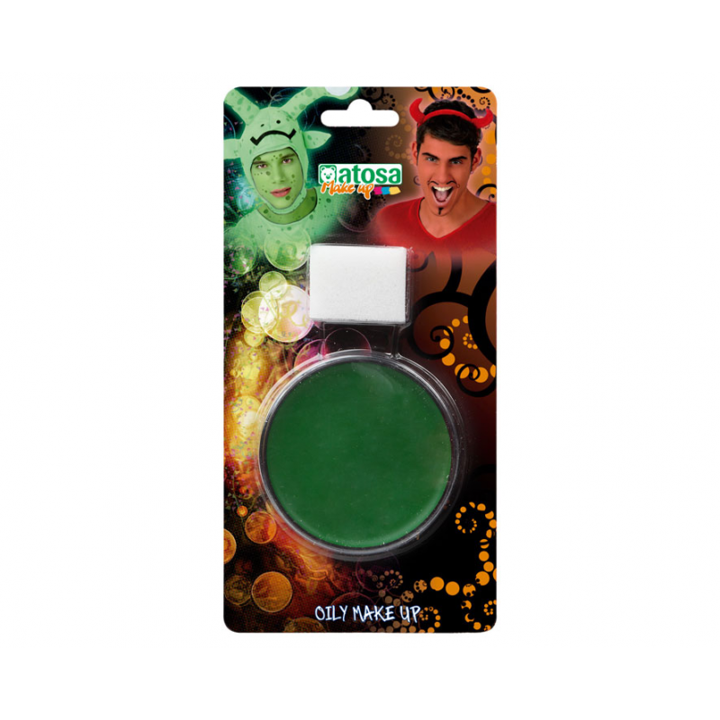 MAQUILLAJE CERA PINTURA FACIAL COLOR VERDE