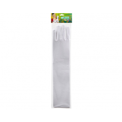 PACK 2 UNIDADES GUANTES BLANCOS BRILLANTES 40 CM