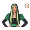 PELUCA VAMPIRESA VERDE LARGO LISA MORENA