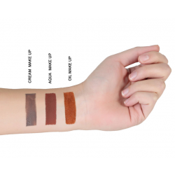 MAQUILLAJE CREMA PINTURA FACIAL COLOR MARRON