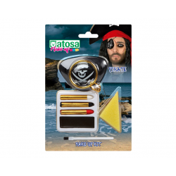 KIT MAQUILLAJE PIRATA CARNAVAL CON ACCESORIOS