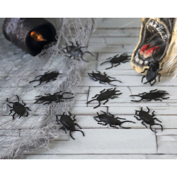 PACK CUCARACHAS NEGRAS HALLOWEEN 12 U