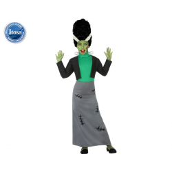 DISFRAZ MONSTRUO NIÑA INFANTIL FRANKENSTEIN