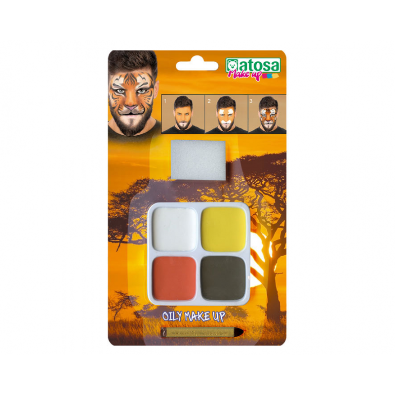 KIT MAQUILLAJE LEÓN CARNAVAL