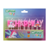 SET VELAS HAPPY BIRTHDAY UNICORNIO MULTICOLOR