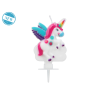 VELA UNICORNIO MULTICOLOR 10 CM DIÁMETRO