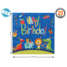 SET 20 SERVILLETASS CM DE PAPEL ANIMALES FELICES 17*17 CM