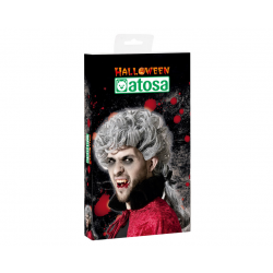 PELUCA HALLOWEEN VAMPIRO TIRABUZONES GRIS