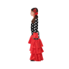 DISFRAZ FLAMENCA SEVILLANA ROJO NEGRO NIÑA INFANTIL