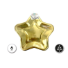 Plato Estrella Dorado 6uds.