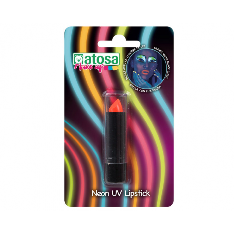 PINTALABIOS BARRA NEON GLOW IN THE DARK NARANJA LUZ UV