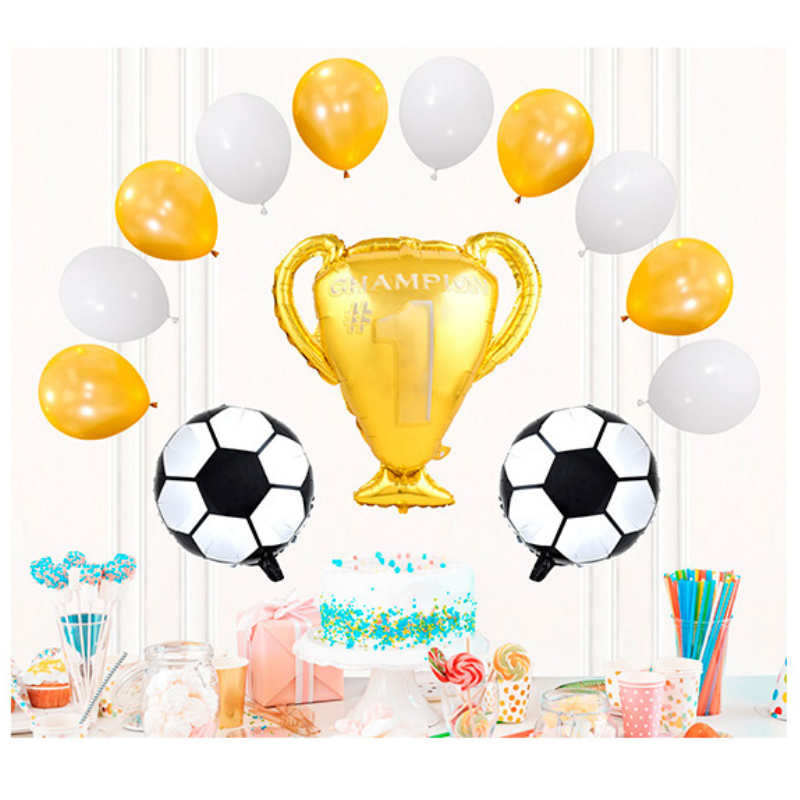 Set de Globos Fútbol 19pcs