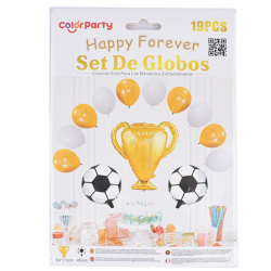 Set de Globos Fútbol 19pcs