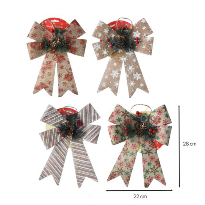 Lazo Decorativo Navidad 22x28cm.
