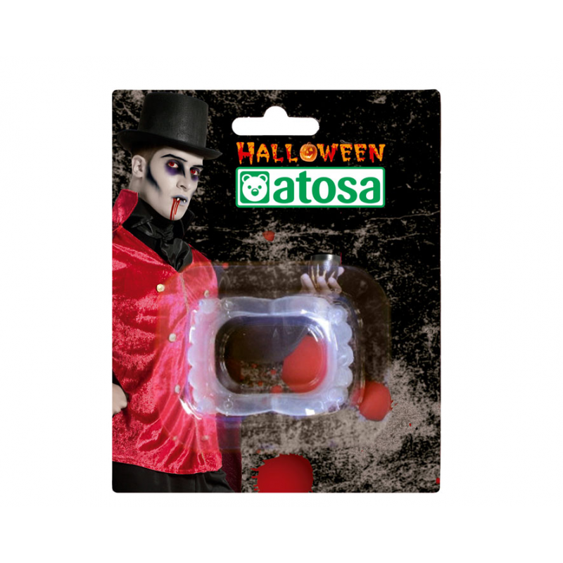 DENTADURA COLMILLOS VAMPIRO HALLOWEEN