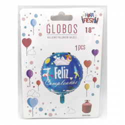 Globo Feliz Cumpleaños Barquito 45cm