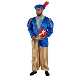 Disfraz de Paje Real Azul