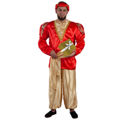 Disfraz de Paje Real Rojo