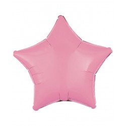 GLOBO ESTRELLA ROSA METAL 18" 45 CM.