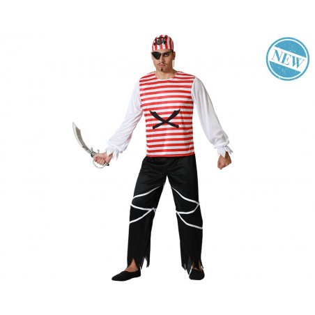 DISFRAZ PIRATA BUCANERO HOMBRE ADULTO