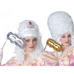 ANTIFAZ CON PLATA-DORADO CON PUNTILLA