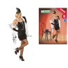 DISFRAZ CHARLESTON NEGRO MUJER ADULTO