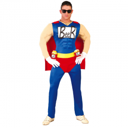 Disfraz de Beerman para Adultos - Héroe de las Fiestas con Capa