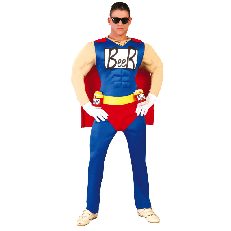 Disfraz de Beerman para Adultos - Héroe de las Fiestas con Capa
