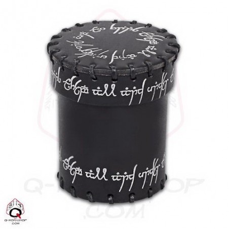 QW CUBILETE DE CUERO ELFO NEGRO